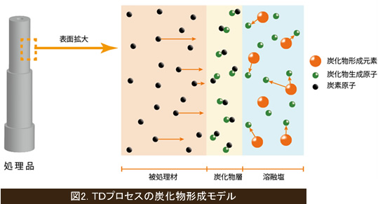 TDプロセスの炭化物形成モデル
